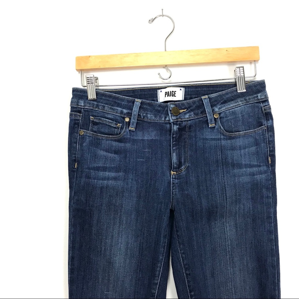 Paige Verdugo Ankle Skinny Jeans Raw Hem Orson B7 - Picture 2 of 8